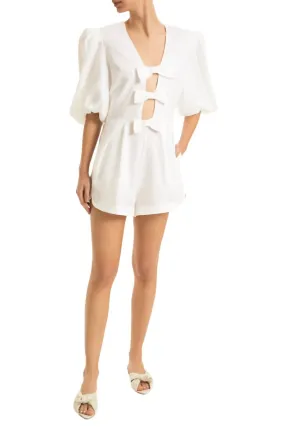 Adriana Degreas - Fantasy Solid Playsuit with Bows