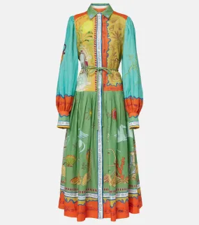 Al√É¬©mais Surrealist cotton maxi dress