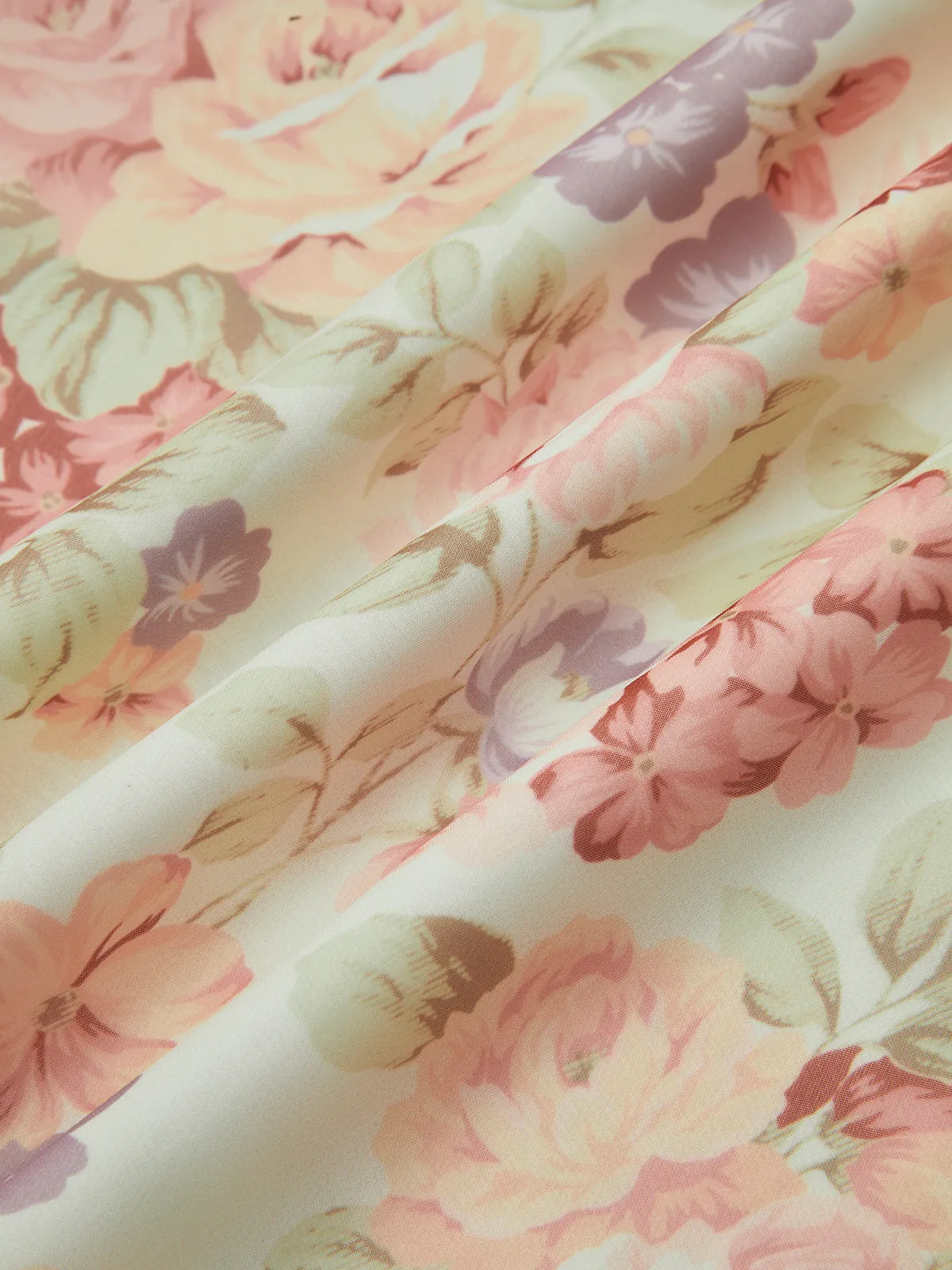 Chiffon Ruffle Cami Floral Dress