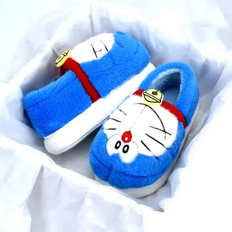 Doraemon Winter Cartoon Cotton Slippers omen Cute Soft Slippers Kawaii Gift