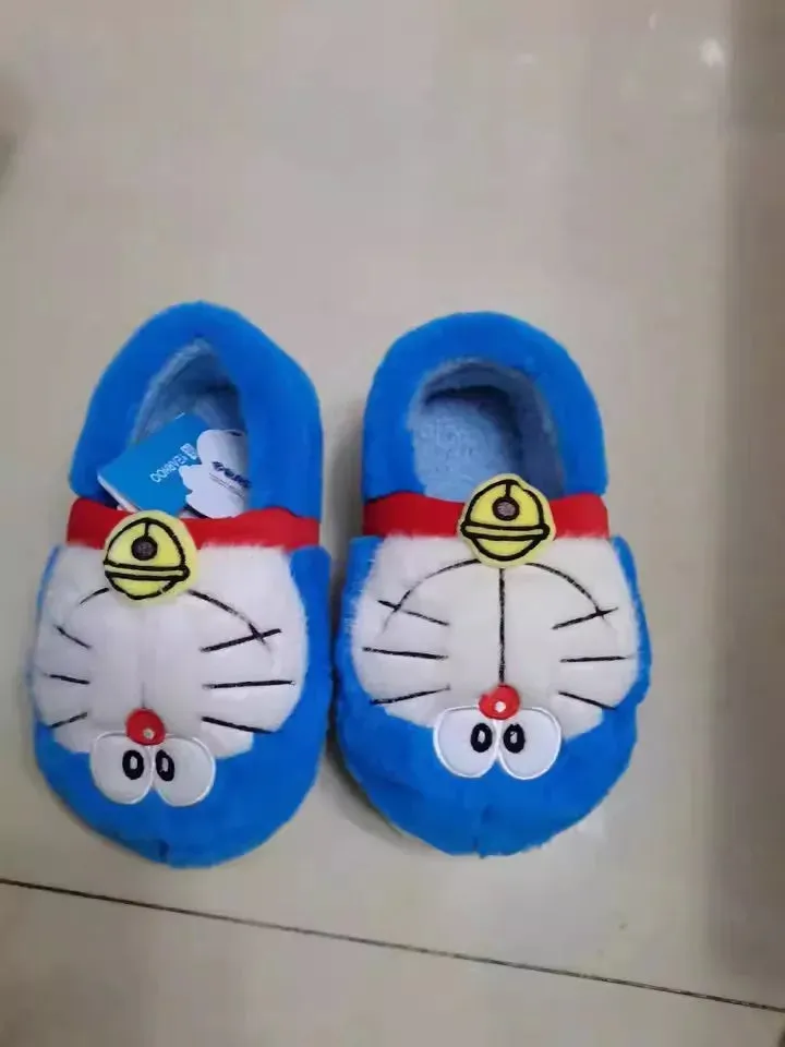 Doraemon Winter Cartoon Cotton Slippers omen Cute Soft Slippers Kawaii Gift
