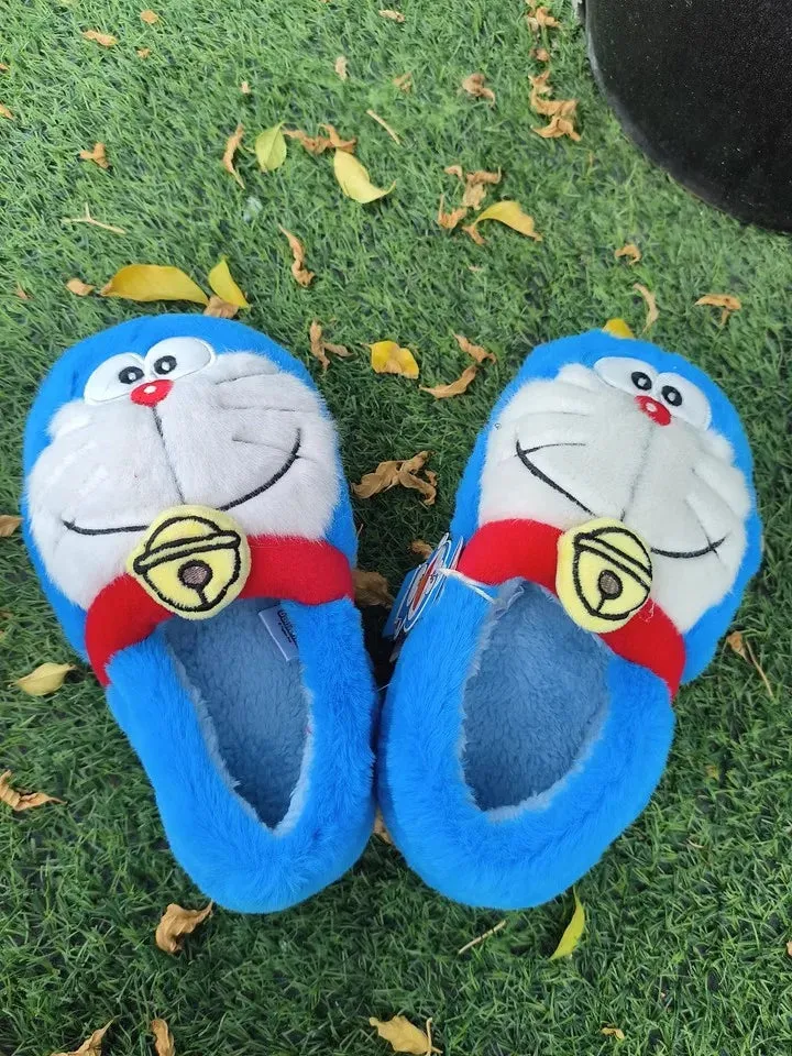 Doraemon Winter Cartoon Cotton Slippers omen Cute Soft Slippers Kawaii Gift