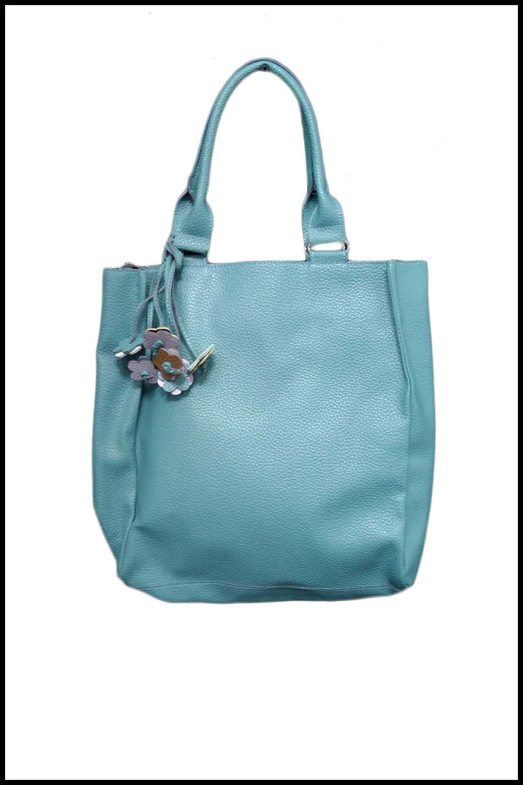 Double-handled Shoulder Bag with Flower Tassels