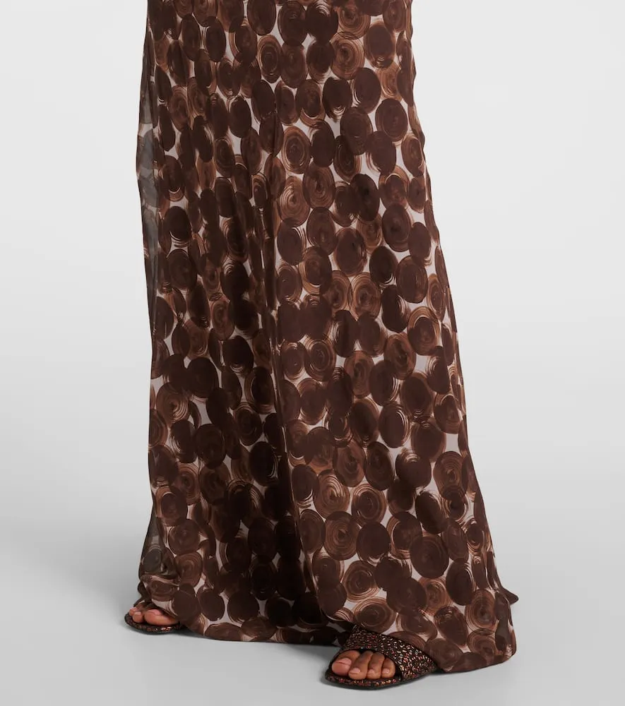 Dries Van Noten Printed silk gown