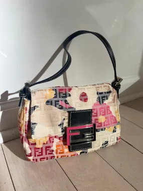 Fendi Zucchino Mini Mama Floral Baguette