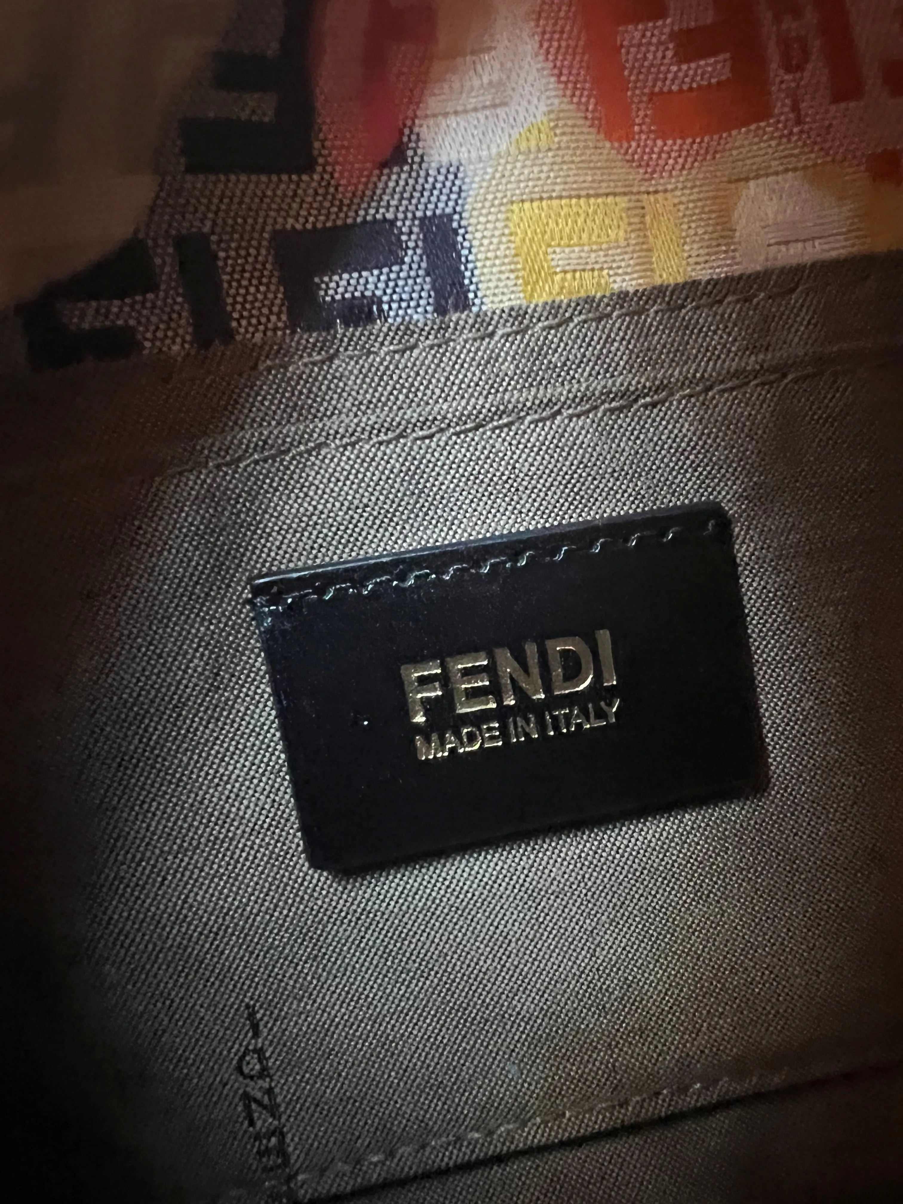 Fendi Zucchino Mini Mama Floral Baguette