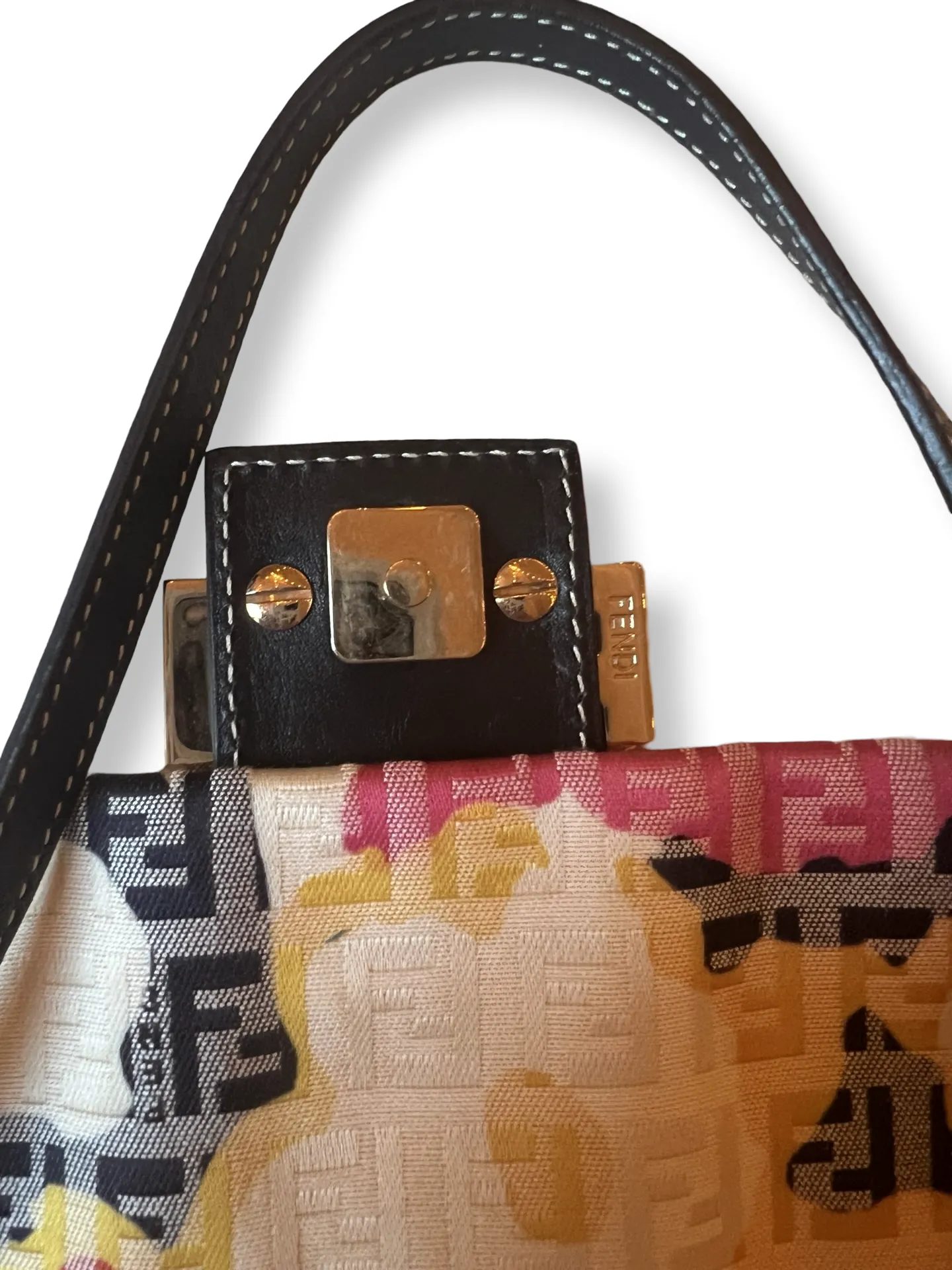 Fendi Zucchino Mini Mama Floral Baguette