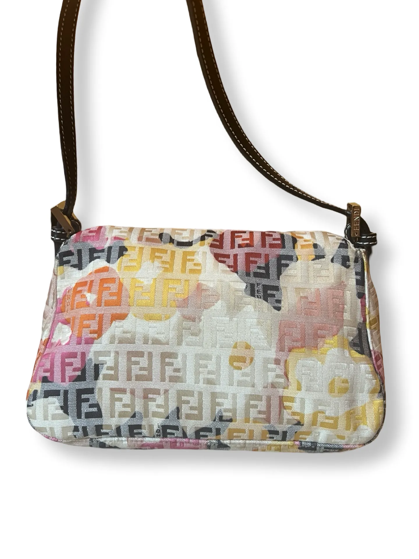 Fendi Zucchino Mini Mama Floral Baguette