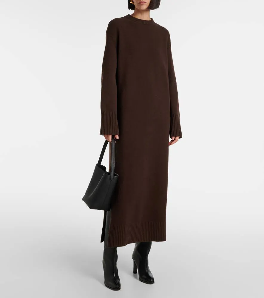 Fforme Ainsley wool and cashmere shift dress