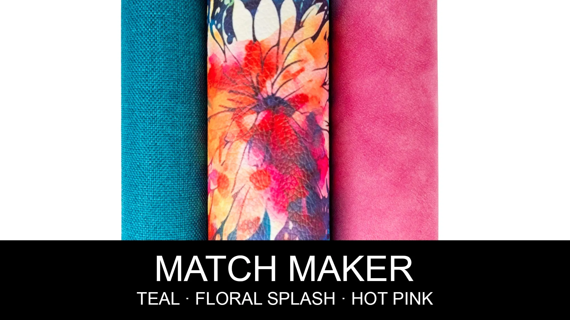 Floral Splash Printed Vinyl 18" x 53" Roll  | Pebble Texture
