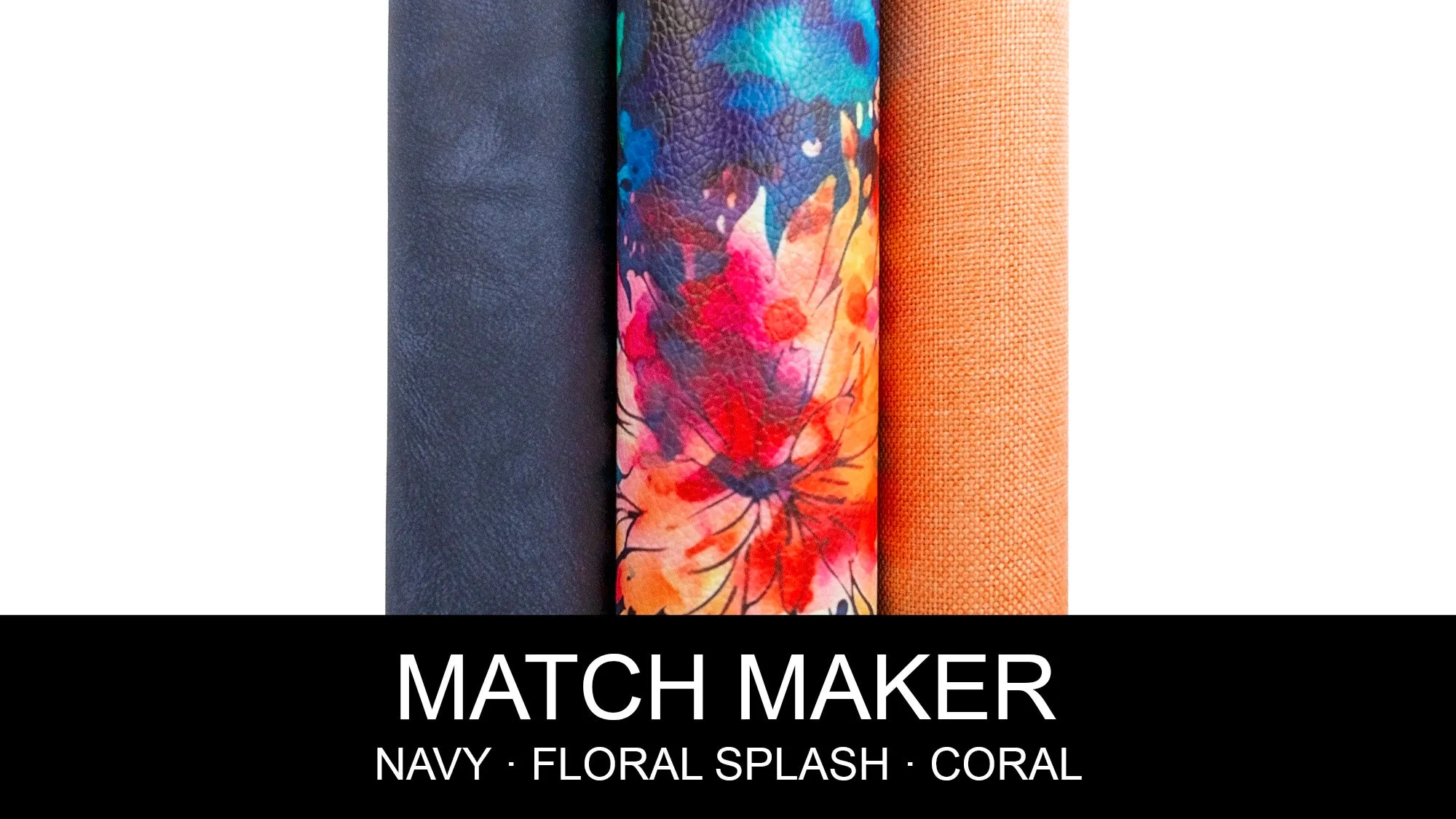 Floral Splash Printed Vinyl 18" x 53" Roll  | Pebble Texture