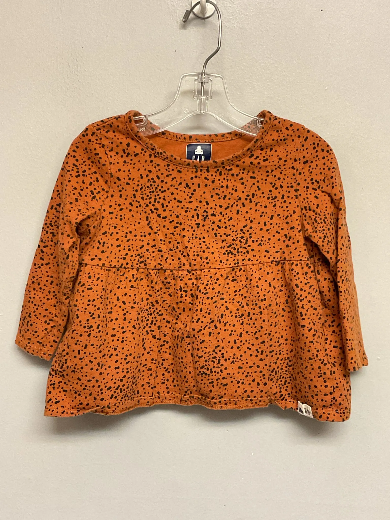 Gap Size 12M Brown Cotton Infant Girls Onesies & Tees