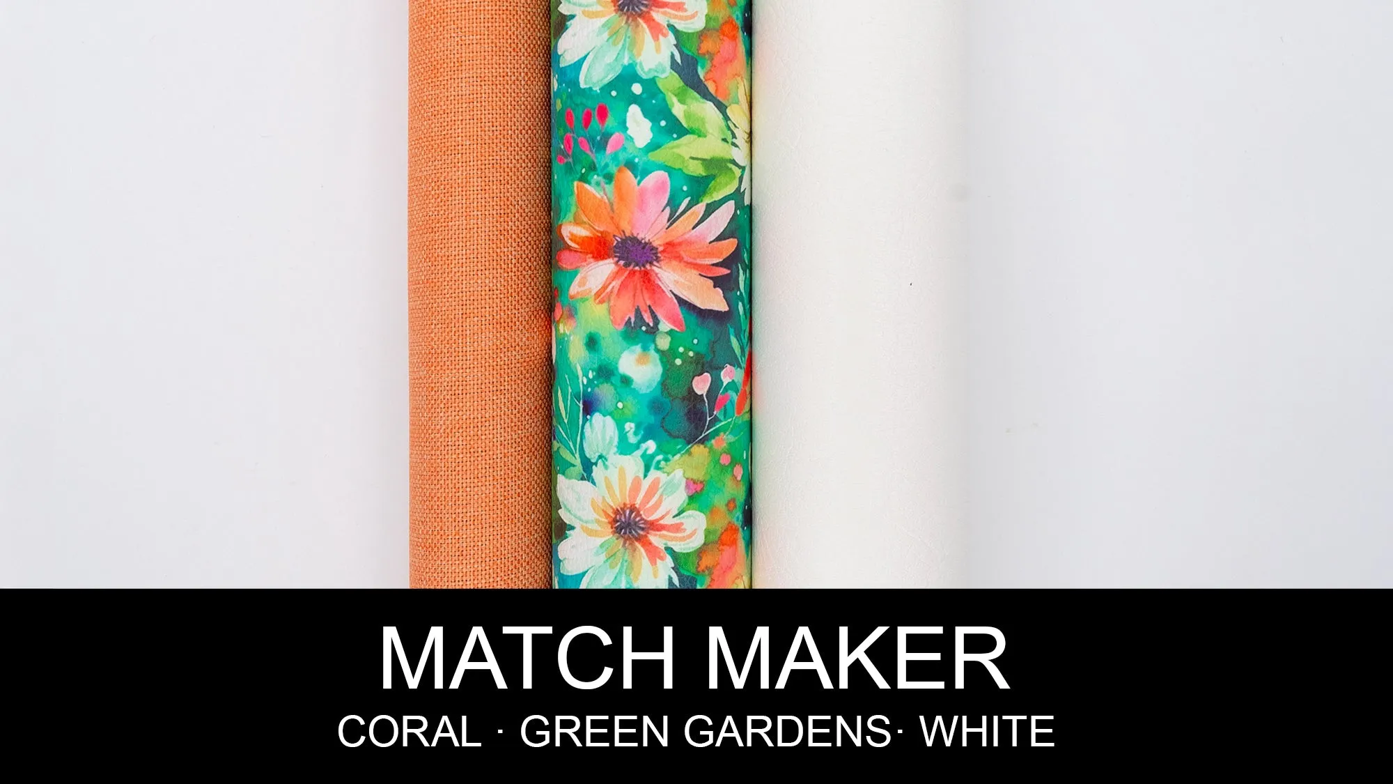 Green Gardens Printed Vinyl 18" x 53" Roll  | Pebble Texture