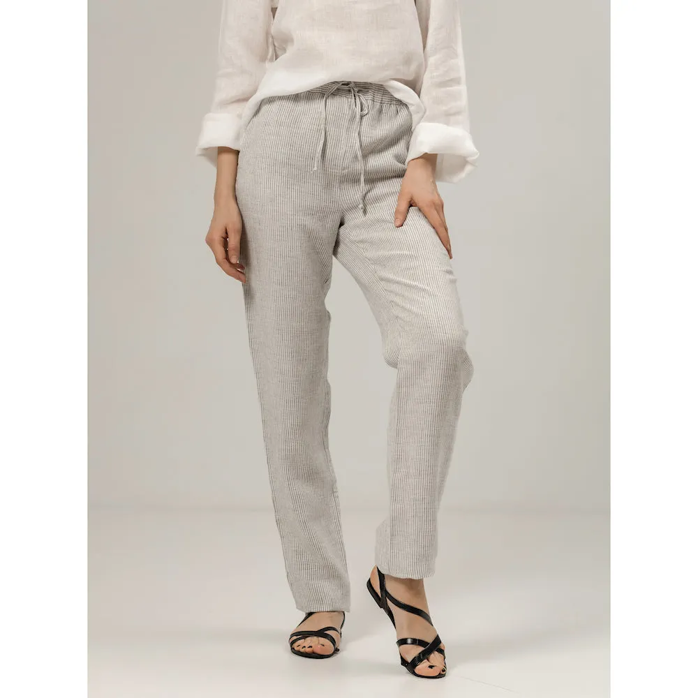Linen Pants - Stonewashed - Luxury Medium Thick Linen