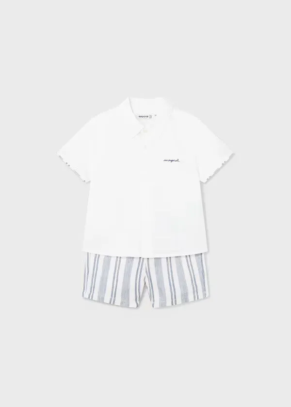 Mayoral Baby Boy 2Pce. Short Set  1248-45  Marino