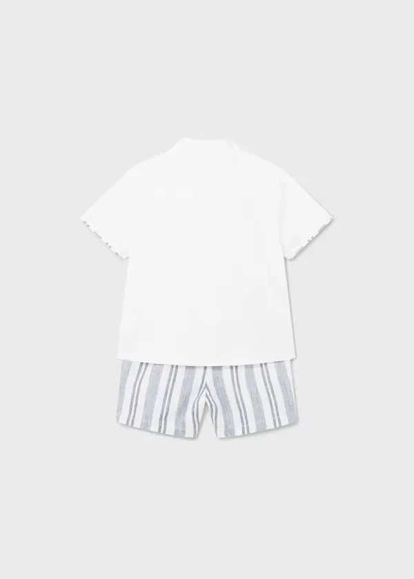 Mayoral Baby Boy 2Pce. Short Set  1248-45  Marino