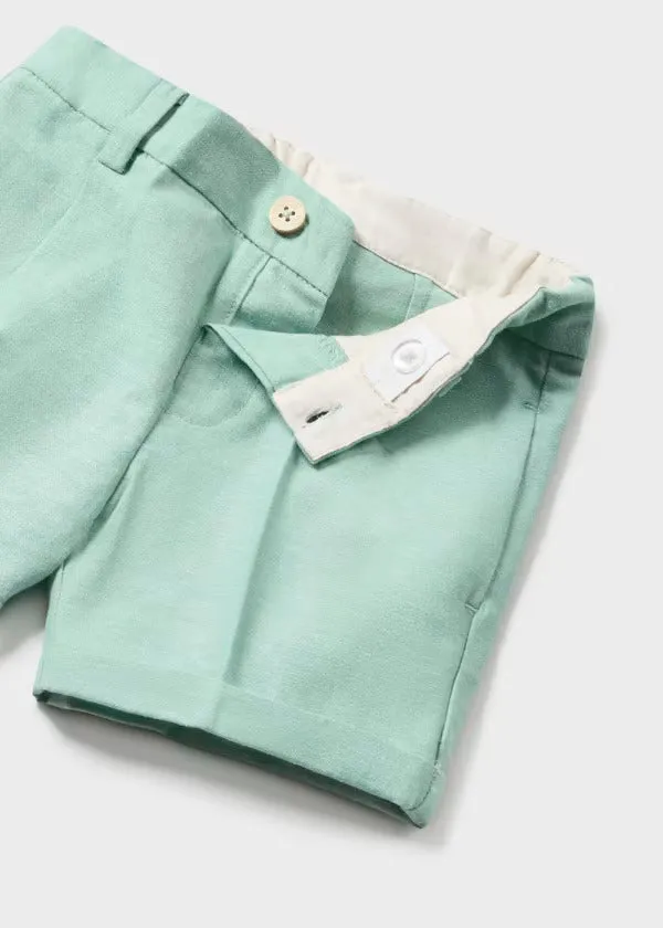 Mayoral Baby Boy Linen Dress Shorts   1237-21   Eucalipto