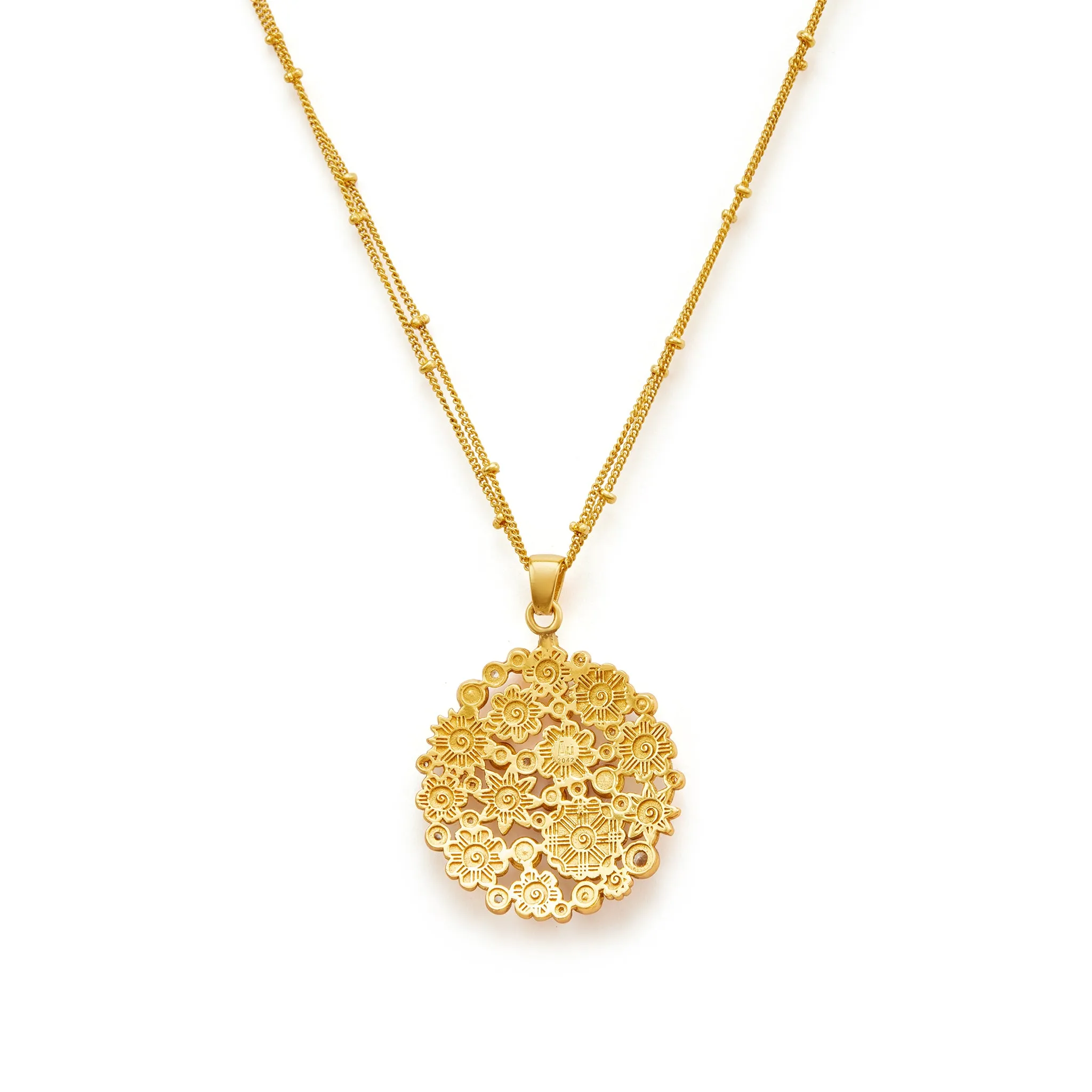 Opaline Pendant with Chain