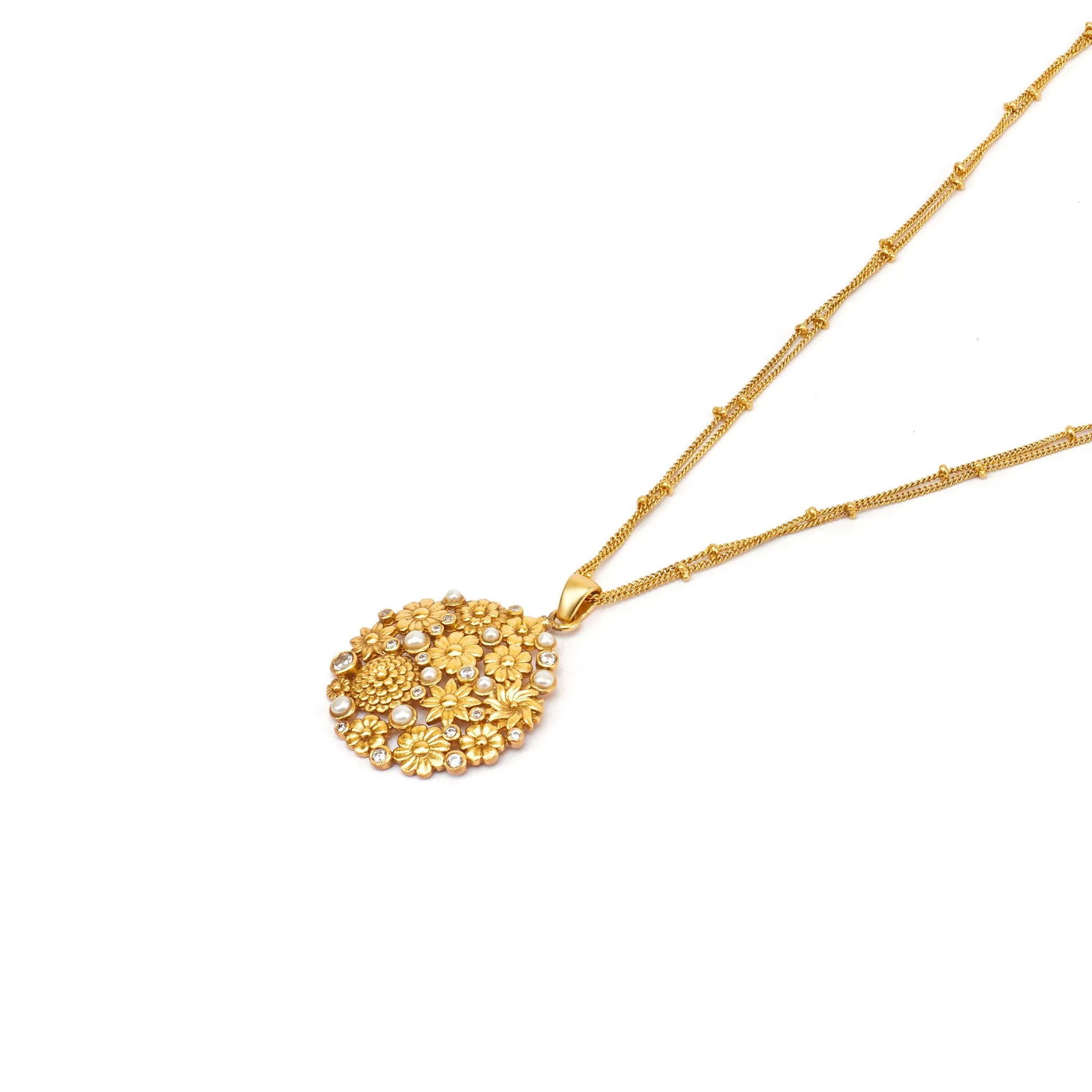 Opaline Pendant with Chain