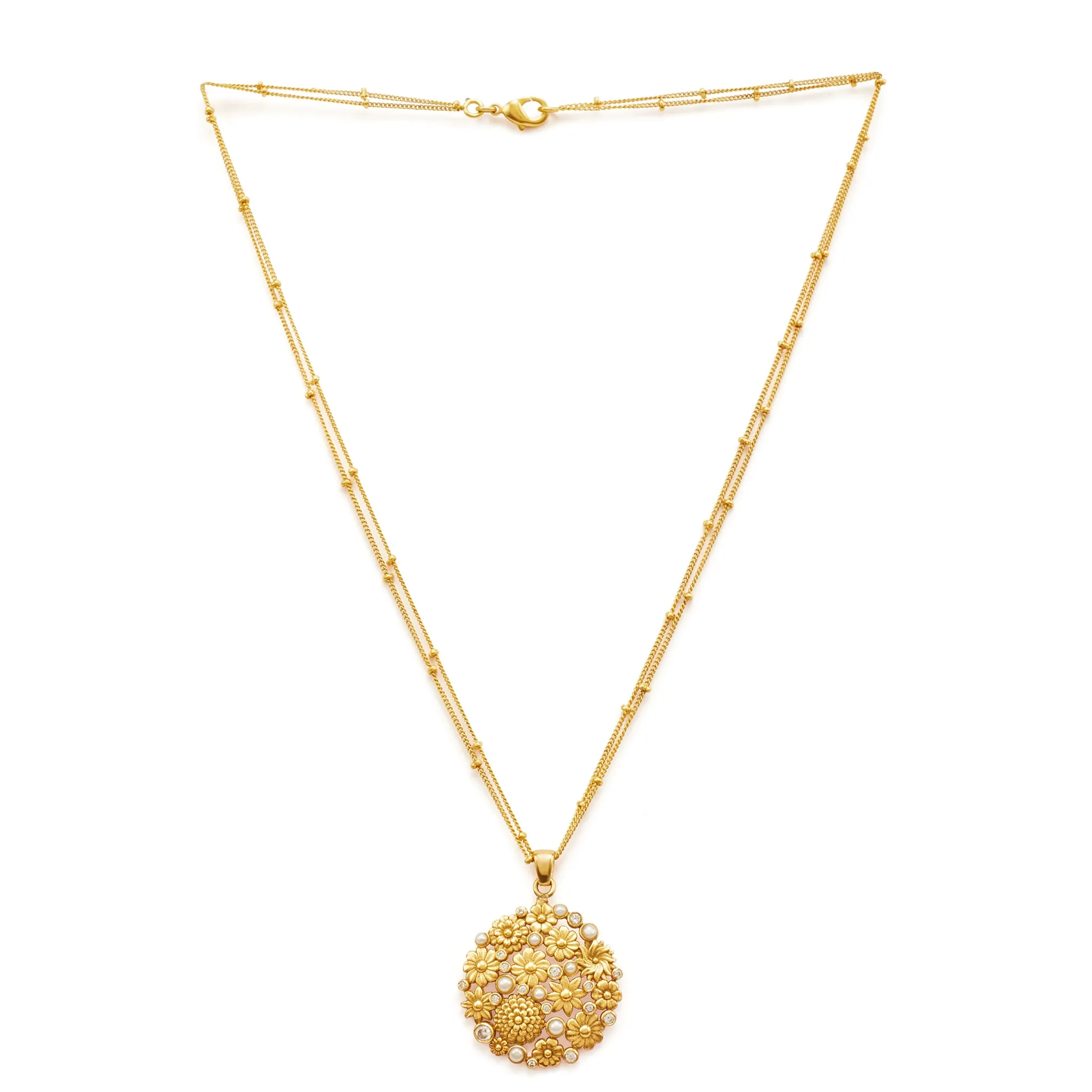 Opaline Pendant with Chain