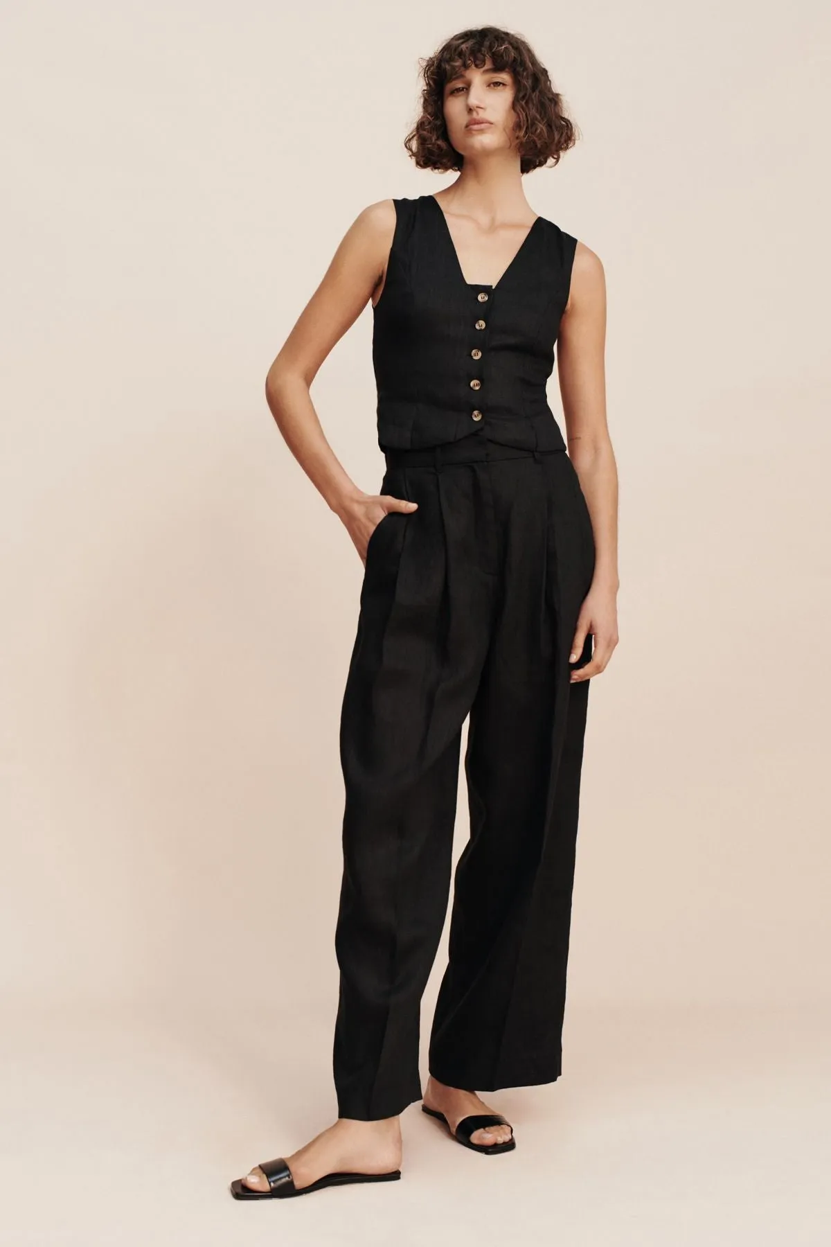 Posse Wyatt Trouser in Black