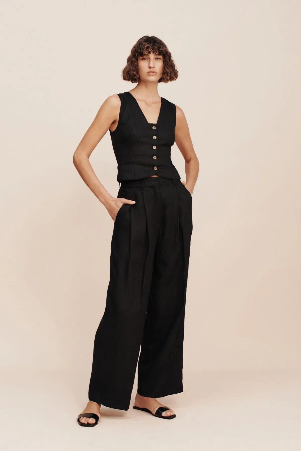 Posse Wyatt Trouser in Black