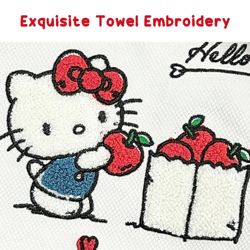 Sanrio Illustration Towel Embroidery Tote Bag