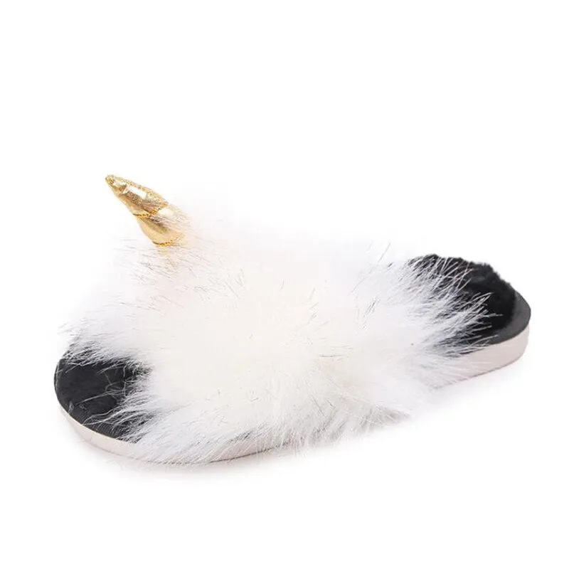 Unicorn Fur Slippers
