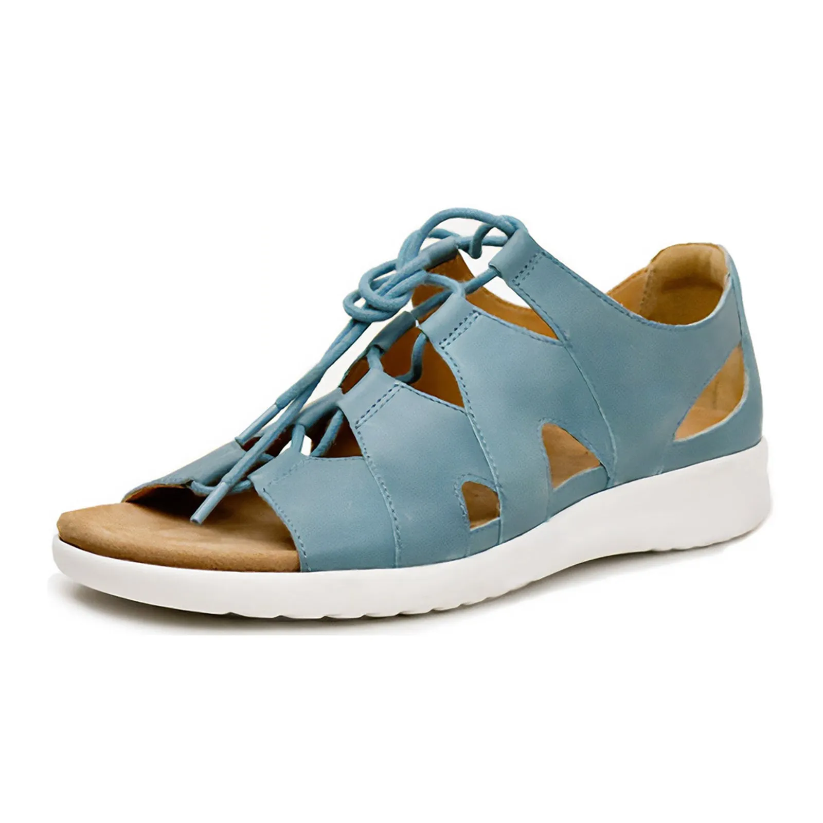 Ziera Barnett Backstrap Sandal (Women) - Blue/White